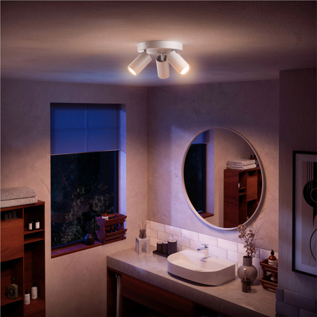 Reflektorové stropní svítidlo 3x GU10 IP44 bílé Kosipo Philips