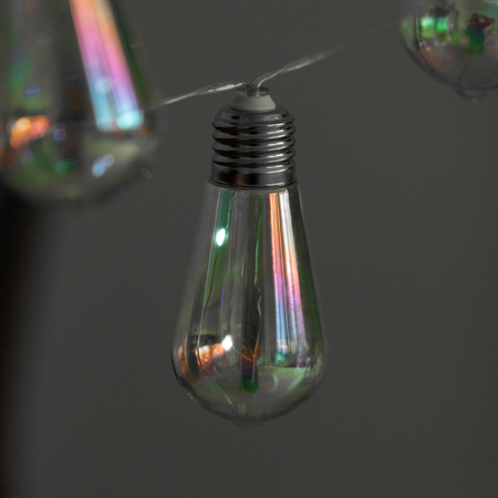 Solární zahrada Girland 20x LED světelný řetěz Dekorativní koule 5,8 m Studená