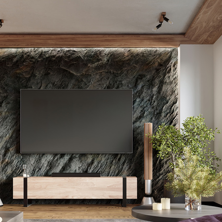 Nástěnné svítidlo ZUCA E27 černé dřevěné moderní SOLLUX