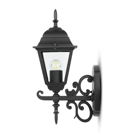 Zahradní lampa E27 Nástěnná lampa Small Matte Black VT-760 V-TAC