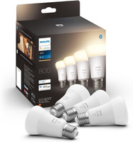 4PAK LED žárovka E27 A60 9W 2700K Warm PHILIPS HUE White Bluetooth Zigbee