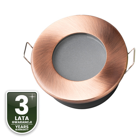 Halogenová Osvětlení Podhledová Koupelnová Hermetická GU10, IP44 Stálá Měděná AQUS LUMILED