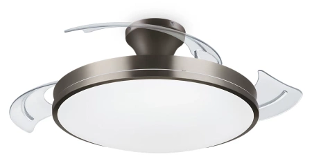 Stropní světlo LED s ventilátorem Plafond 28+35W 4500lm 2700-5500K nikl Atlas Philips
