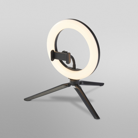 Mobilní LED kruhová stojací lampa pro selfie 5.5W 250lm CCT 20cm Bluetooth LEDVANCE + dálkové ovládání
