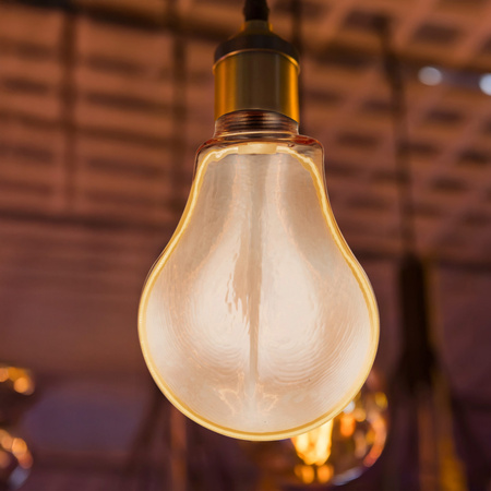 LED žárovka O110 E27 4W 220lm 1800K Warm 320° Amber Dekorativní DECOVINTAGE Sanico Goldlux