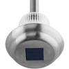 LED SOLAR zahradní lampa. chrom. 6000K. Studená bílá. 41cm