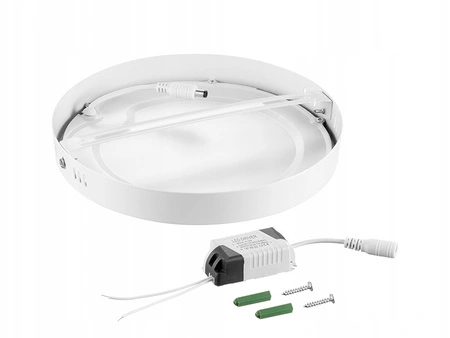 LED panel Stropní svítidlo 12W 960lm 2700K Teplá povrchová montáž Kulatá bílá Proma Masterled