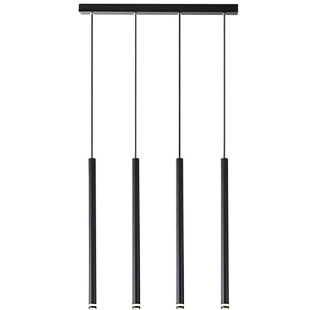 PIERO 4xG9 nastavitelné stropní závěsné svítidlo černé MASTERLED