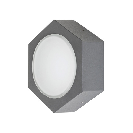 Venkovní zahradní lampa Solární nástěnná lampa LED 9W 680lm 3000K IP54 Antracit Moderní Avola Rabalux