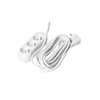 Síťový prodlužovací kabel Zástrčka 3 x uzemněná zásuvka Napájecí pásek 5m Bílá Linea Kobi