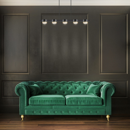 Stropní závěsné svítidlo 5x GX53 Black MIRELLA Sanico Goldlux