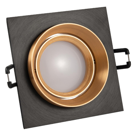 Bodové světlo MR16 černé zlaté 12V LIKA Sanico Goldlux pro zapuštěnou montáž