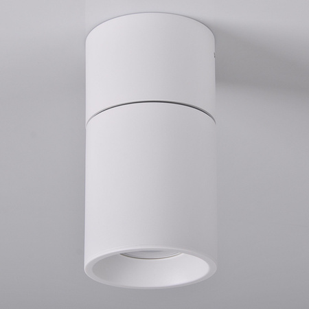 Přisazené halogenové svítidlo SPOT TUBA Kulaté pohyblivé GU10 Bílá NIXA GOLDLUX (Polux)