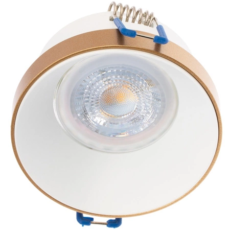 LED GU5.3 GU10 kruhové zlatobílé Simen Kanlux bodové halogenové svítidlo pro zápustnou montáž