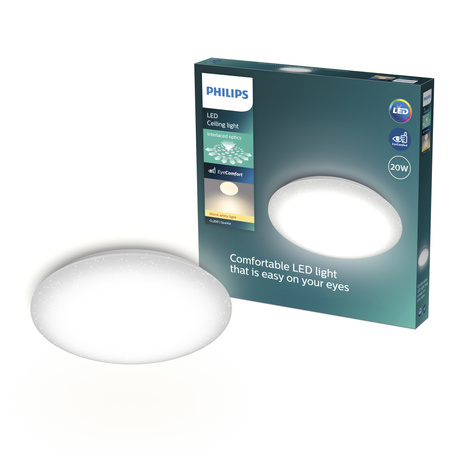 Stropní svítidlo LED Plafond 20W 2000lm 2700K Warm Star Effect Moire CL200 Philips