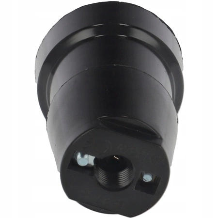 Bakelitová objímka žárovky E27 černá PAWBOL