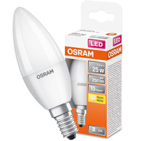 LED žárovka B37 Candle E14 3,3W = 25W 250lm 2700K Warm 180° STAR CLASSIC Osram