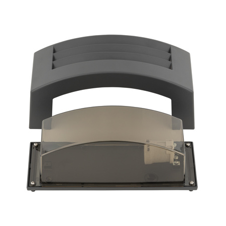 Zahradní lampa Nástěnná lampa ORINOKO 4387 E27 IP44 Horní Spodní Grafit Nowodvorski