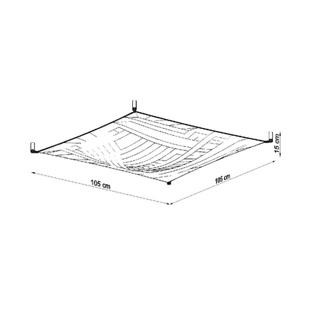Svítidlo pro povrchovou montáž LUNA 2 4xG13 9W 3000K Plafond Minimalist square white SOLLUX