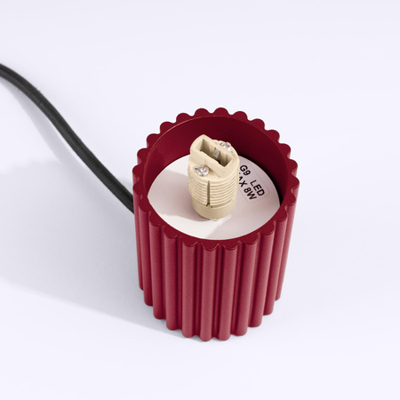 Stolní stolní lampa G9 Round Maroon Modern Matte Halo Sollux