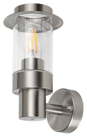 LED zahradní lampa nástěnná lampa VARŠAVA E27 IP44 Chrome RABALUX