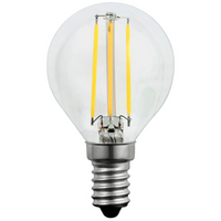 E14 P45 LED žárovka 4W = 35W 400lm 3000K Teplá bílá 360° vlákno GOLDLUX (Polux)