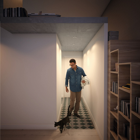 Zásuvné halogenové svítidlo DONEGAL 3x GU10 Square Movable Satin PHILIPS