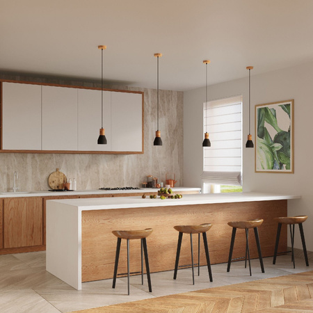 LED závěsné stropní svítidlo QUBIC E27 černé SOLLUX