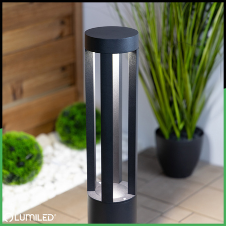 Venkovní zahradní lampa 12W, LED sloupek 60cm 4000K QUERO LUMILED