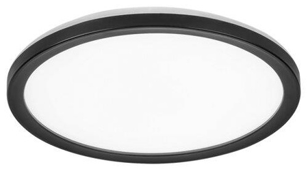 Venkovní LED zahradní stropní svítidlo INVERNESS 15W CCT DIM IP44 Wi-Fi kulaté stropní svítidlo bílá a černá RABALUX