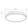 Stropní svítidlo LED Plafond 72W 8000lm CCT 120° bílá IP44 Pilotní stmívatelné Cassandra Sanico Goldlux