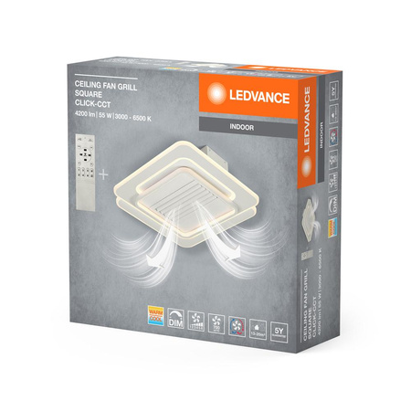 Plafond LED povrchová montáž 55W 3100lm 3000K - 6500K CCT stmívatelná bílá 55,5cm stropní ledvance