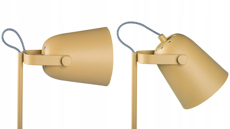 Stolní stolní lampa Školní kancelář Noční regulovaná E27 Žlutá Raibo Kanlux