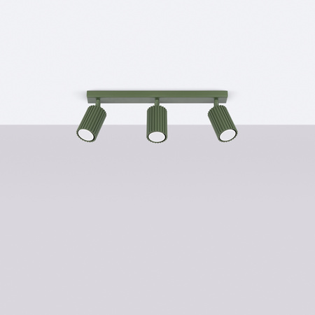 Bodové reflektorové stropní svítidlo Tuba 3x GU10 Olive Carbon Deep Space SL.1619 Sollux