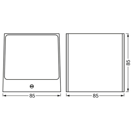 Inteligentní fasádní nástěnné svítidlo LEDVANCE WIFI SMART+ BRICK WALL SILVER GRY 14W 550 lm LEDVANCE