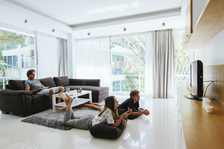 LED GU5.3 GU10 Kruhové černé halogenové stropní bodové svítidlo Govik Kanlux pro zápustnou montáž