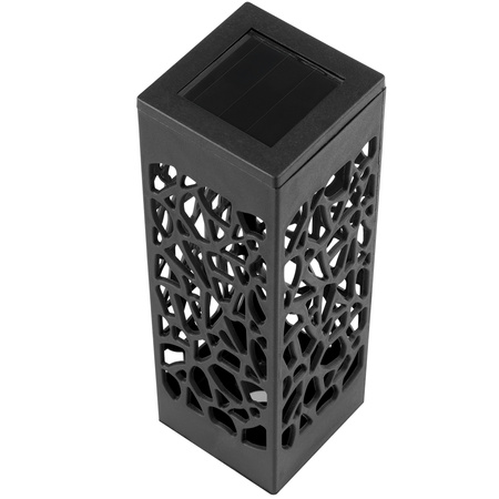 Solární LED venkovní lampa E27, LED ažurová sloupek IP44 3000K AZURE LUMILED