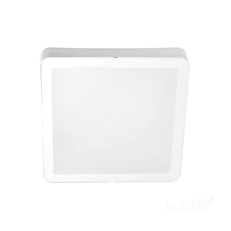 LED stropní plafon pro povrchovou montáž 18W 1800lm 4000lm neutrální 120° bílá IP40 IK03 Sigaro Kobi
