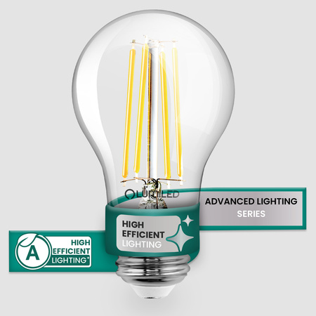 6x LED žárovka E27 A60 3,8W 840lm = 60W 2700K teplé 360° vlákno TŘÍDA A SVÍTÍCÍ