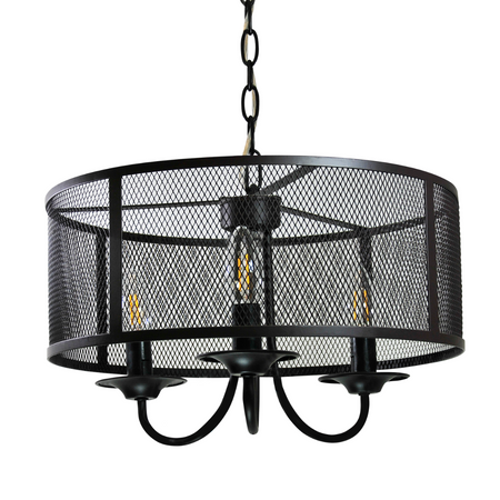 Stropní závěsné svítidlo 3x E14 Black Soho Sanico Goldlux