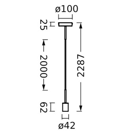 Stropní závěsné svítidlo šedé Vintage 1906 kyvadlo Ledvance