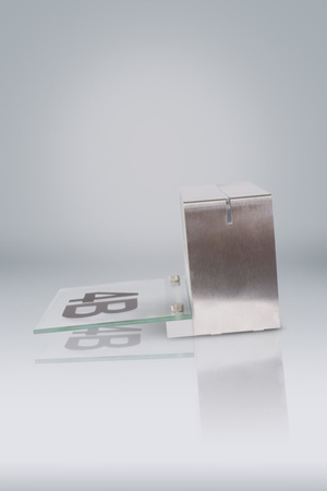 LED zahradní lampa Osvětlené domovní číslo DVEŘE Nástěnné svítidlo 6W IP54 Silver Volteno