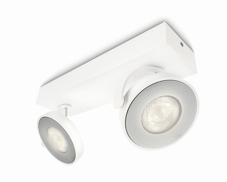 LED stropní svítidlo 2x 4,5W 2700K stmívatelné CLOCKWORK Moving White PHILIPS