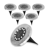 Sada 6x 12x LED SOLAR DOGRUNT LAMP s krytím IP44