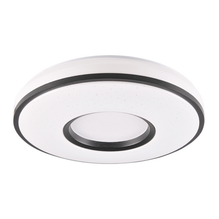 Plafond LED stropní svítidlo 18W 1850lm 4000K neutrální 120° bílá černá IP44 Detroit Sanico Goldlux