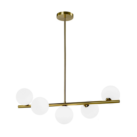 Dekorativní závěsné svítidlo s převisem G9 Gold Elegance Kobi