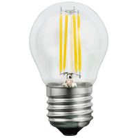 LED žárovka E27 P45 4W = 35W 400lm 3000K Teplá bílá 360° vlákno GOLDLUX (Polux)