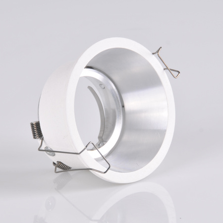 KOLDING Bílé a stříbrné zapuštěné kulaté pohyblivé svítidlo MR16 GOLDLUX (Polux)