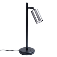 WINX GU10 černá chromová moderní stolní lampa SOLLUX
