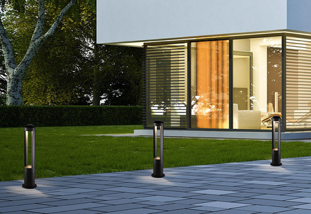 Venkovní zahradní svítidlo MONTERREY LED 9507 IP54 9W 3000K Pole Black Nowodvorski